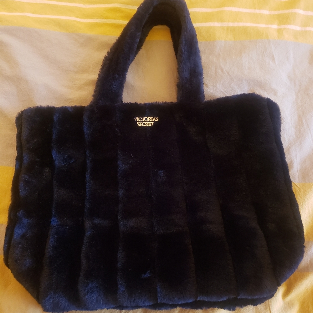 Victoria Secret Faux Fur Tote Bag